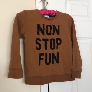 Boys H&M Sweater. Size 6-8 “NON STOP FUN”